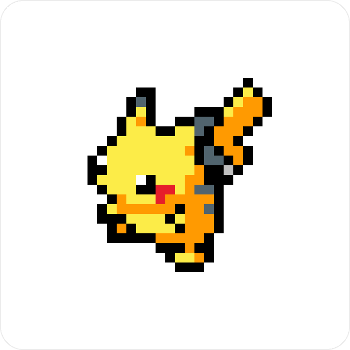 8 bit pikachu